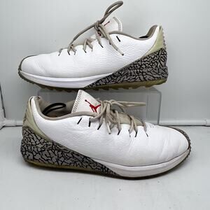 Nike Air Jordan Shoes Mens 8.5 ADG AR7995-100 Golf Shoes White Cement